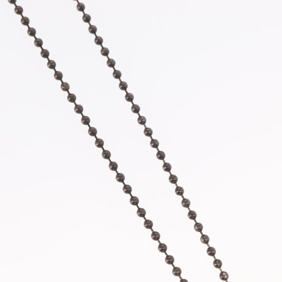 Chrome Hearts 1 Ball BS Flare Charm Necklace Ag925 Silver Auth 154960M