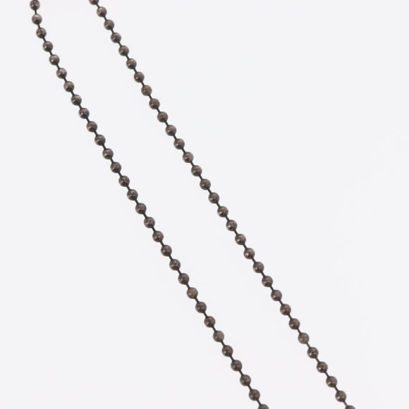 Chrome Hearts 1 Ball BS Flare Charm Necklace Ag925 Silver Auth 154960M