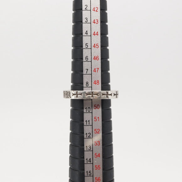 Chrome Hearts 0.1"" Spacer Ring FUCK YOU Spacer Ring Ag925 Silver Auth 154961M