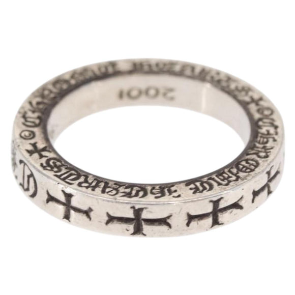 Chrome Hearts 0.1"" Spacer Ring FUCK YOU Spacer Ring Ag925 Silver Auth 154961M