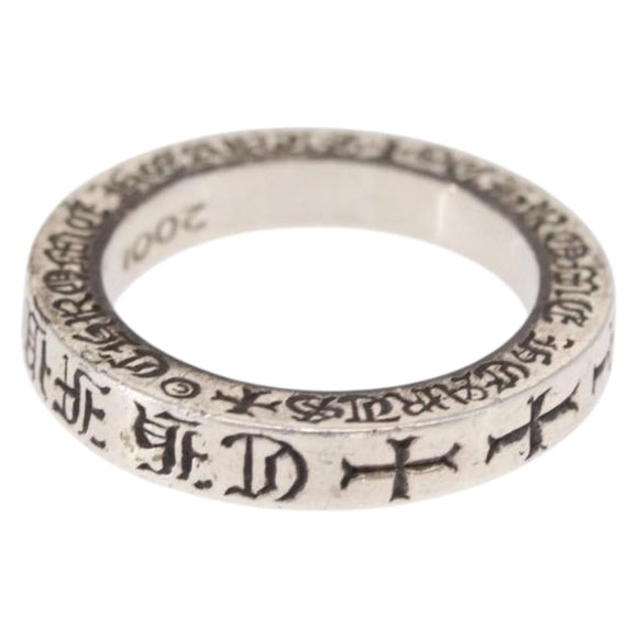 Chrome Hearts 0.1"" Spacer Ring FUCK YOU Spacer Ring Ag925 Silver Auth 154961M