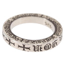 Chrome Hearts 0.1"" Spacer Ring FUCK YOU Spacer Ring Ag925 Silver Auth 154961M-5