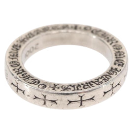 Chrome Hearts 0.1"" Spacer Ring NYC FUCK YOU Ring Ag925 Silver Auth 154962M - 0