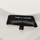 Chrome Hearts Label logo T Shirt Cotton White Auth 154965M-11