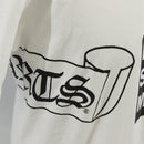 Chrome Hearts Label logo T Shirt Cotton White Auth 154965M-6