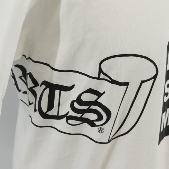 Chrome Hearts Label logo T Shirt Cotton White Auth 154965M