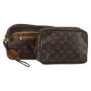 LOUIS VUITTON Monogram Clutch Bag 2 Set LV Auth 154971-1