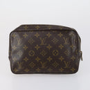 LOUIS VUITTON Monogram Clutch Bag 2 Set LV Auth 154971-12