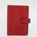 LOUIS VUITTON Monogram Epi Portemonnee 3 Stuks Rood LV Auth 154976-10