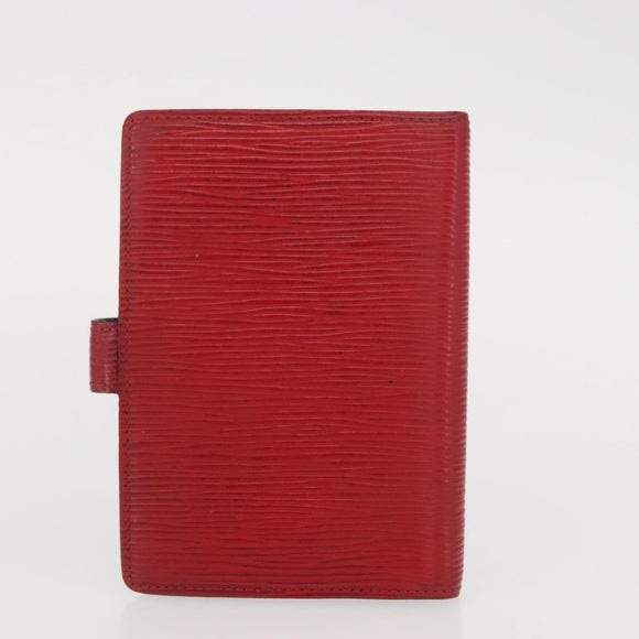 LOUIS VUITTON Monogram Epi Portemonnee 3 Stuks Rood LV Auth 154976