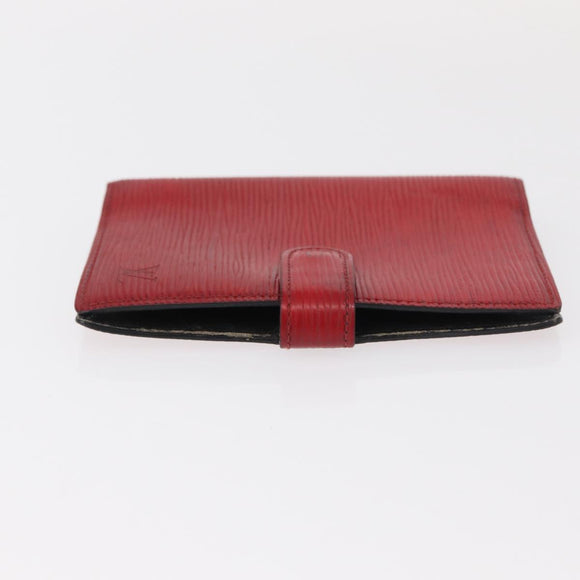 LOUIS VUITTON Monogram Epi Wallet 3 Set Red LV Auth 154976
