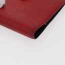 LOUIS VUITTON Monogram Epi Portemonnee 3 Stuks Rood LV Auth 154976-15