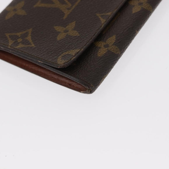 LOUIS VUITTON Monogram Epi Portemonnee 3 Stuks Rood LV Auth 154976