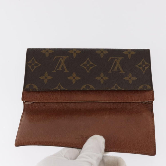 LOUIS VUITTON Monogram Epi Portemonnee 3 Stuks Rood LV Auth 154976