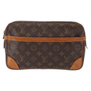 LOUIS VUITTON Monogram Compiegne 28 Clutch Bag M51845 LV Auth 155002-13