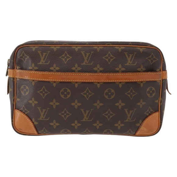 LOUIS VUITTON Monogram Compiegne 28 Clutch Bag M51845 LV Auth 155002