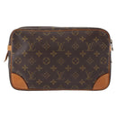 LOUIS VUITTON Monogram Compiegne 28 Clutch Bag M51845 LV Auth 155002-2