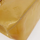LOUIS VUITTON Monogram Vernis Reade PM Hand Bag Beige M91334 LV Auth 155005-9