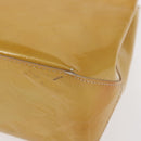 LOUIS VUITTON Monogram Vernis Reade PM Hand Bag Beige M91334 LV Auth 155005-16