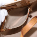 LOUIS VUITTON Monogram Vernis Reade PM Hand Bag Beige M91334 LV Auth 155005-21