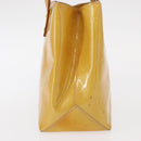 LOUIS VUITTON Monogram Vernis Reade PM Hand Bag Beige M91334 LV Auth 155005-3