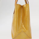 LOUIS VUITTON Monogram Vernis Reade PM Hand Bag Beige M91334 LV Auth 155005-4