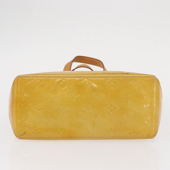 LOUIS VUITTON Monogram Vernis Reade PM Hand Bag Beige M91334 LV Auth 155005