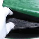 LOUIS VUITTON Epi Jena Clutch Bag Green M52724 LV Auth 155008-23