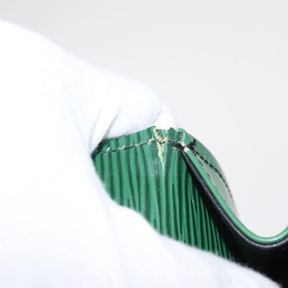 LOUIS VUITTON Epi Jena Clutch Bag Green M52724 LV Auth 155008