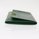 LOUIS VUITTON Epi Jena Clutch Bag Green M52724 LV Auth 155008-3