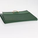 LOUIS VUITTON Epi Jena Clutch Bag Green M52724 LV Auth 155008-5