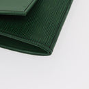 LOUIS VUITTON Epi Jena Clutch Bag Green M52724 LV Auth 155008-14