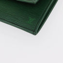 LOUIS VUITTON Epi Jena Clutch Bag Green M52724 LV Auth 155008-15