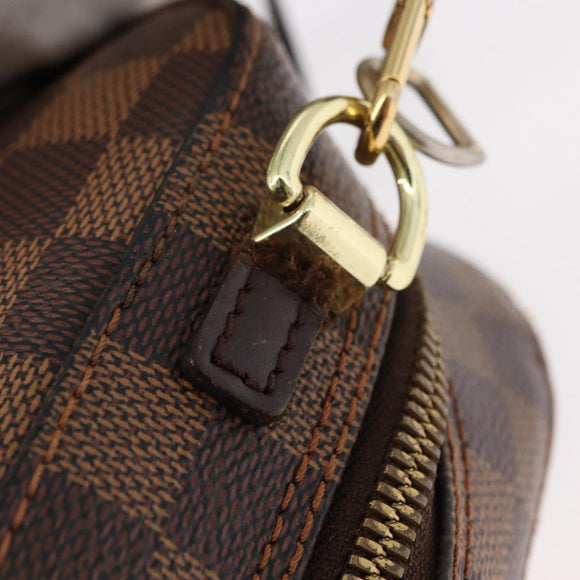 LOUIS VUITTON Damier Ebene Spontini Hand Bag SPO 2way M47500 LV Auth 155011