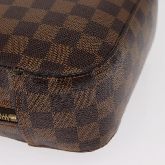 LOUIS VUITTON Damier Ebene Spontini Hand Bag SPO 2way M47500 LV Auth 155011