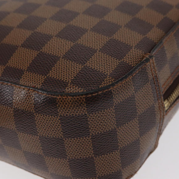 LOUIS VUITTON Damier Ebene Spontini Hand Bag SPO 2way M47500 LV Auth 155011