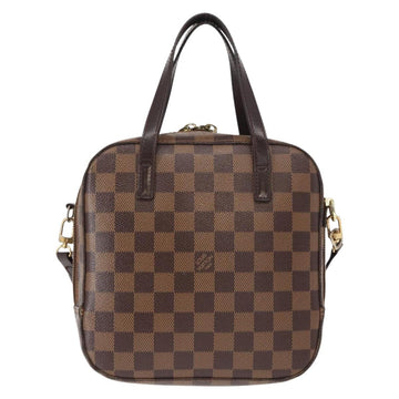 LOUIS VUITTON Damier Ebene Spontini Hand Bag SPO 2way M47500 LV Auth 155011 - 0