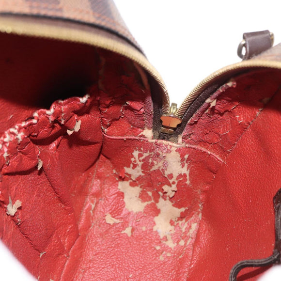 LOUIS VUITTON Damier Ebene Spontini Hand Bag SPO 2way M47500 LV Auth 155011