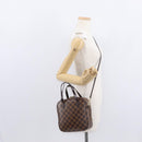 LOUIS VUITTON Damier Ebene Spontini Hand Bag SPO 2way M47500 LV Auth 155011-27