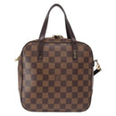 LOUIS VUITTON Damier Ebene Spontini Hand Bag SPO 2way M47500 LV Auth 155011-3
