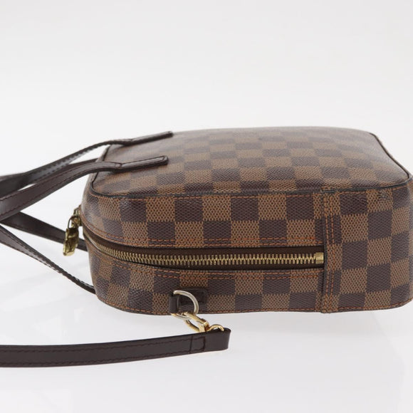 LOUIS VUITTON Damier Ebene Spontini Hand Bag SPO 2way M47500 LV Auth 155011