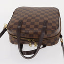LOUIS VUITTON Damier Ebene Spontini Hand Bag SPO 2way M47500 LV Auth 155011-14