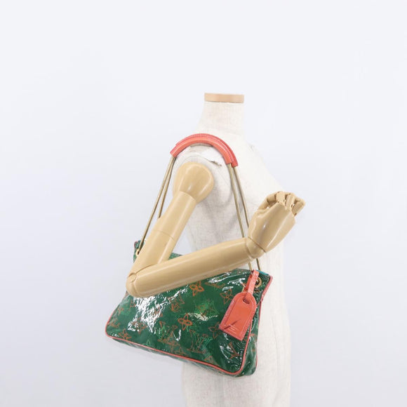 LOUIS VUITTON Monogram Bonbon Richard Prince Pochette Green M95748 Auth 155012