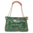 LOUIS VUITTON Monogram Bonbon Richard Prince Pochette Green M95748 Auth 155012-3