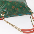 LOUIS VUITTON Monogram Bonbon Richard Prince Pochette Green M95748 Auth 155012-6