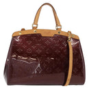 LOUIS VUITTON Monogram Vernis Blair MM Hand Bag 2way Amarante M91619 Auth 155013-1