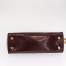 LOUIS VUITTON Monogram Vernis Blair MM Hand Bag 2way Amarante M91619 Auth 155013-6