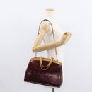 LOUIS VUITTON Monogram Vernis Blair MM Hand Bag 2way Amarante M91619 Auth 155013-26