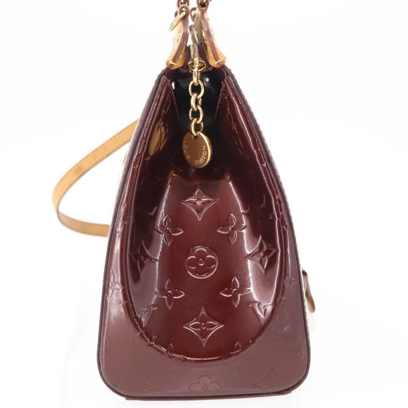 LOUIS VUITTON Monogram Vernis Blair MM Hand Bag 2way Amarante M91619 Auth 155013