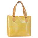 LOUIS VUITTON Monogram Vernis Houston Hand Bag Gris M91053 LV Auth 155015-1